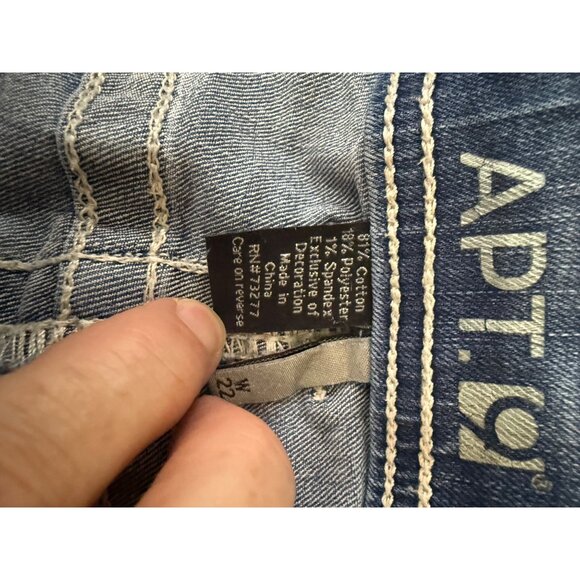 Apt. 9 Bootcut Jeans Womens Size 22W Western Casual Streetwear Denim (READ) - Picture 7 of 8